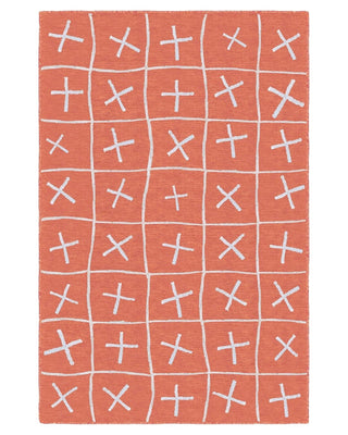 The Crosses Rug | Tomato