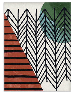 The Chevron Rug | Terracotta