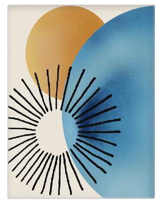 The Geom Rug | Blue
