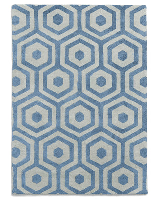 The Varkala Rug | Ocean Blue